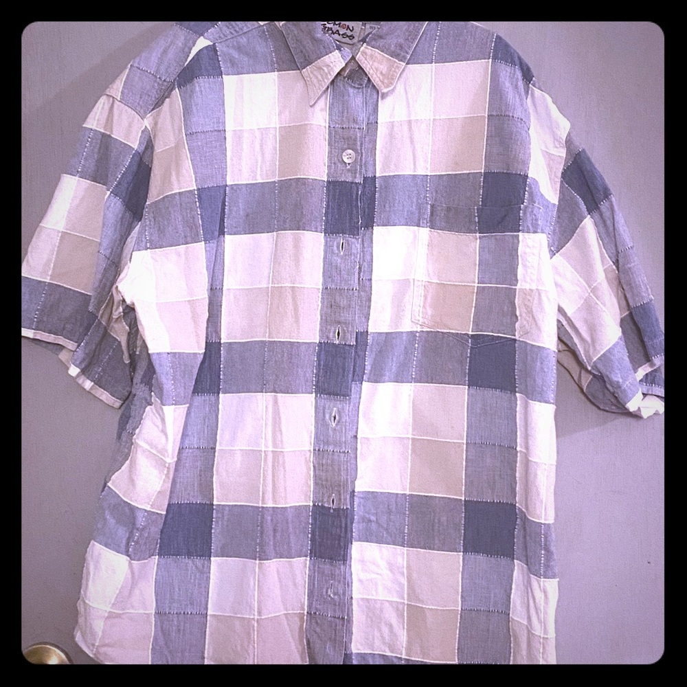 🔵🔵MEN’S LEMON GRASS BUTTON DOWN🔵🔵